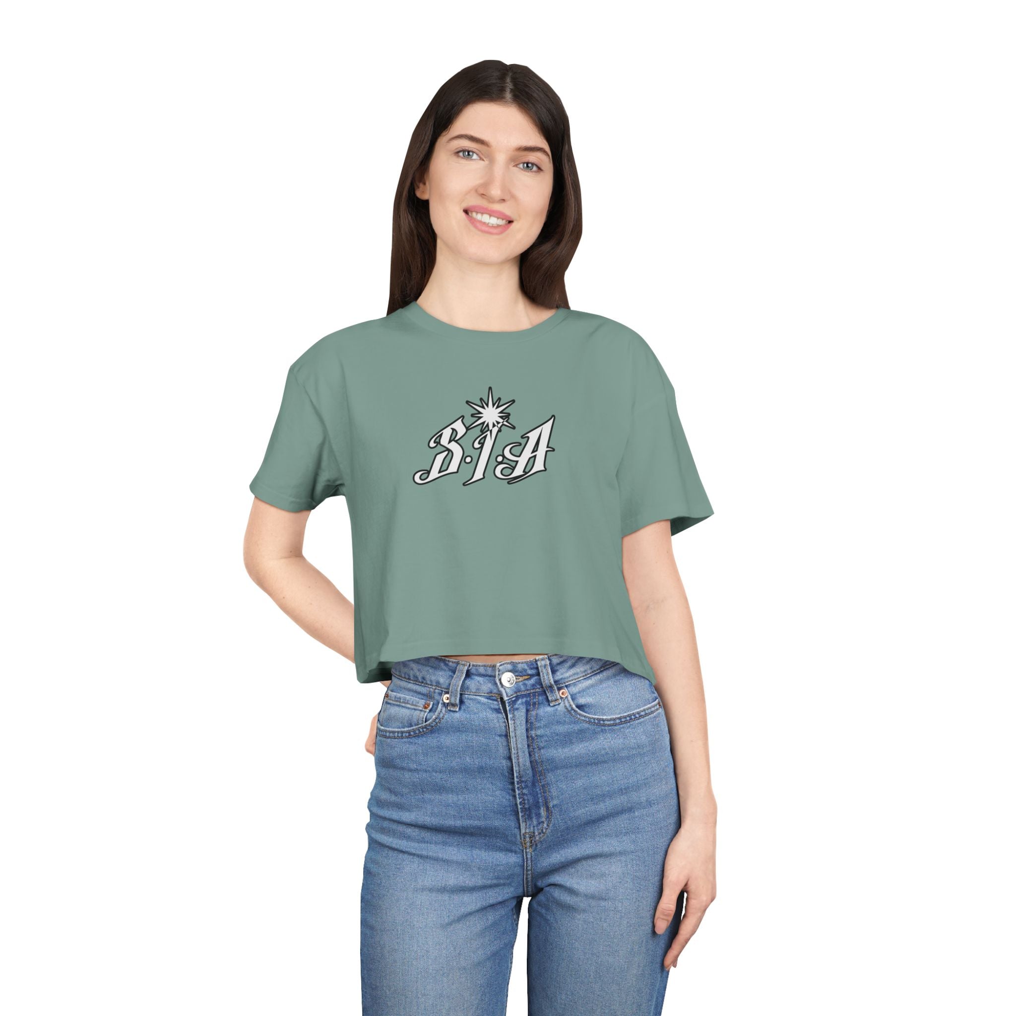 “SIA” Women's Crop Tee