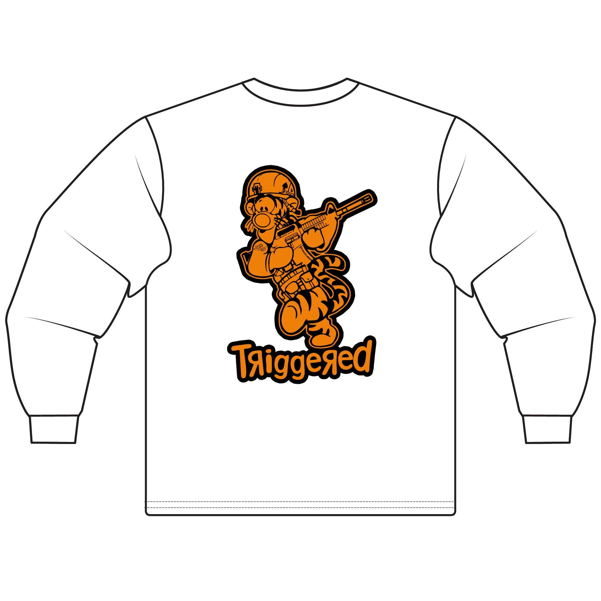 “Triggered” Long Sleeve Tee