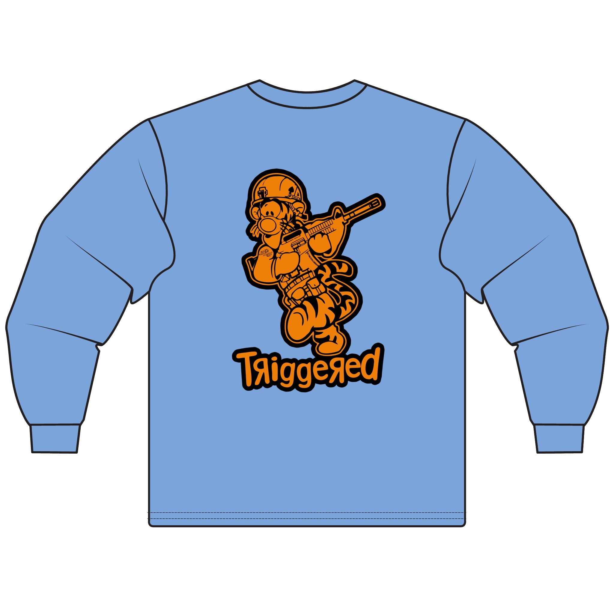 “Triggered” Long Sleeve Tee