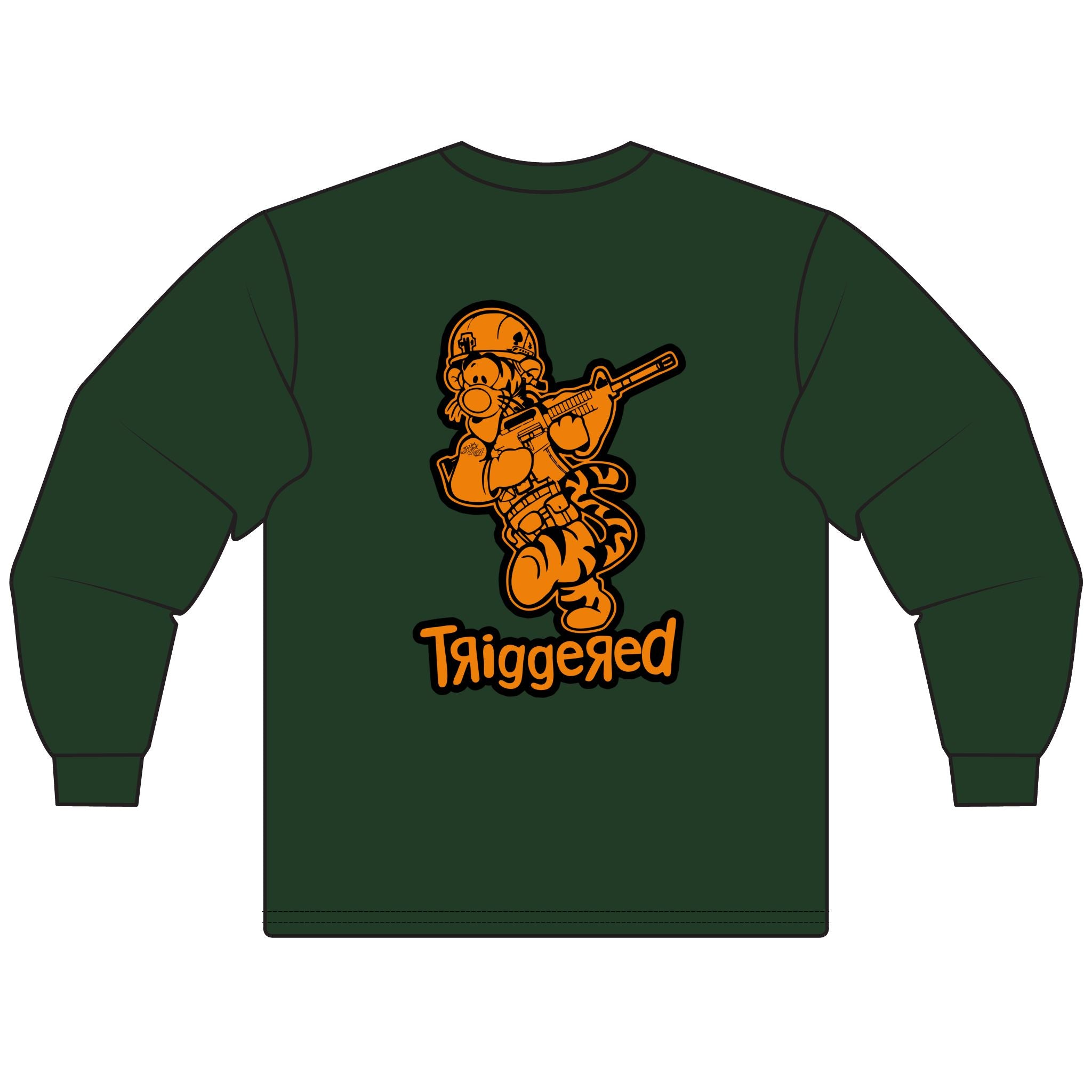 “Triggered” Long Sleeve Tee