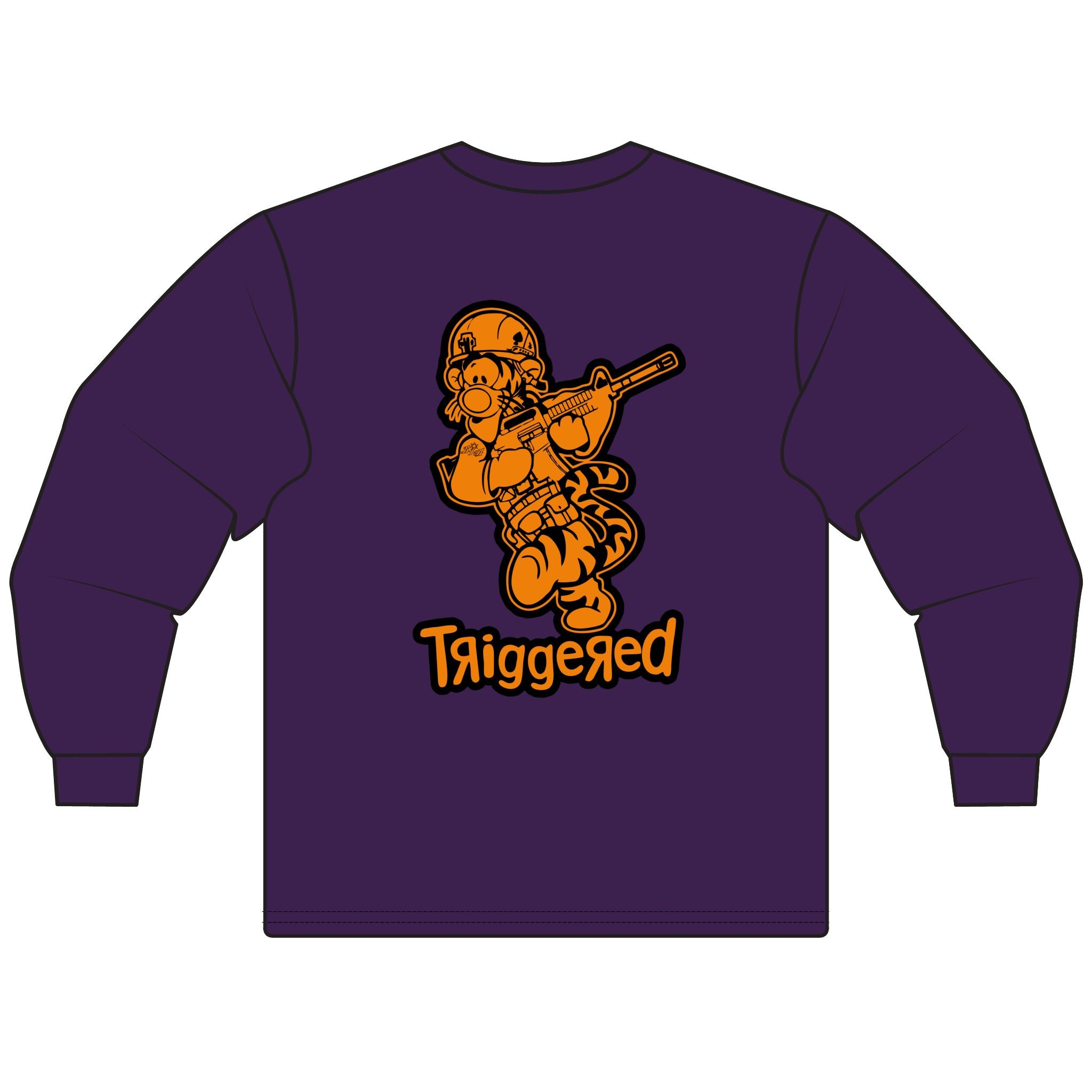 “Triggered” Long Sleeve Tee